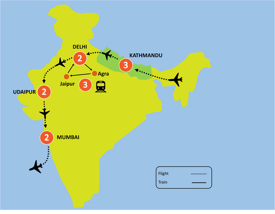 13-Day Majestic Nepal and India Luxury Tour